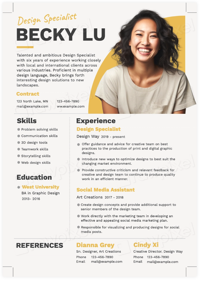 Sample Resume Graphic